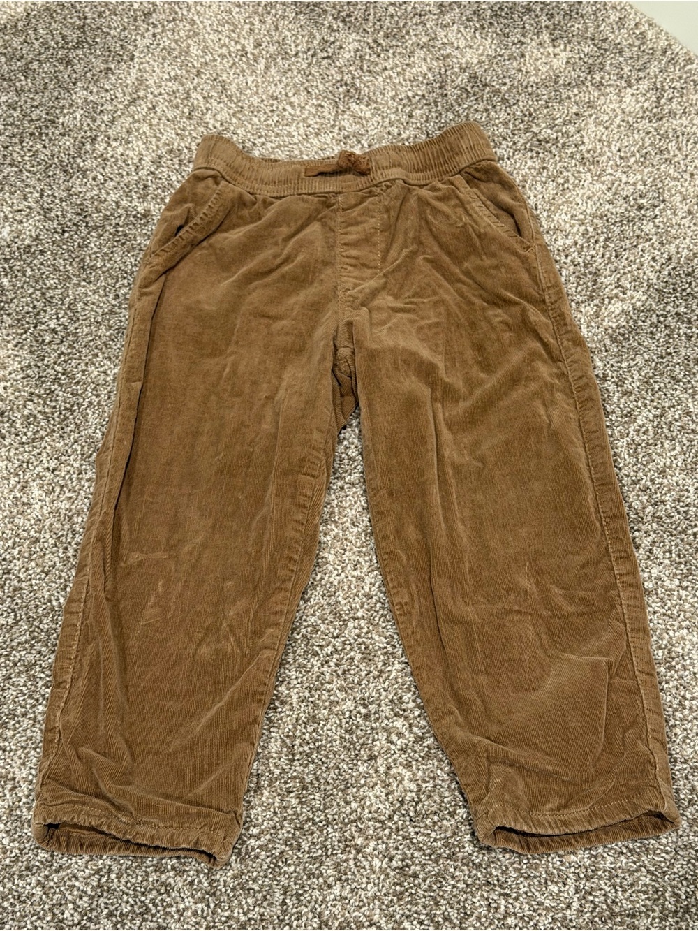 ZARA kids Brown Corduroy Pants - Casual Drawstring Waist